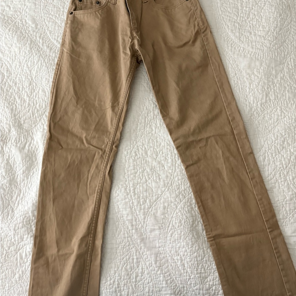 Boys Levi's Khaki 511 Slim Pants size 14